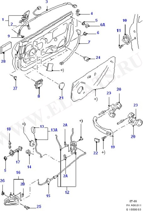 Front Door Lock Controls/Cntrl Lock (   )