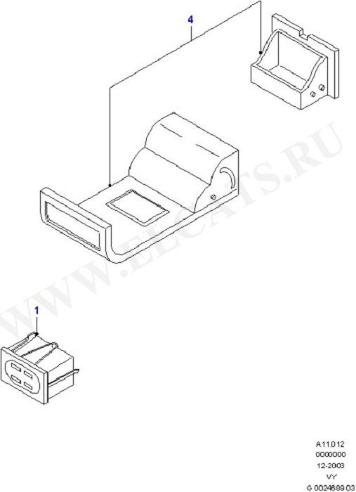 Console - Overhead (Roof Panels/Trim & Sun Roof)