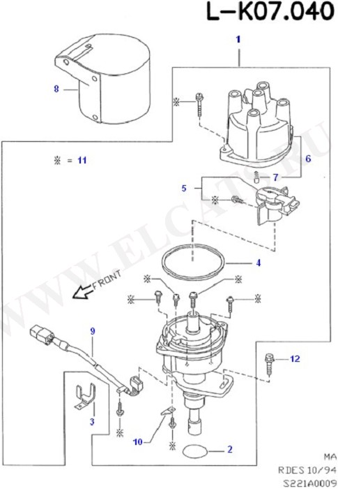 Distributor (Alternator/Starter Motor & Ignition)