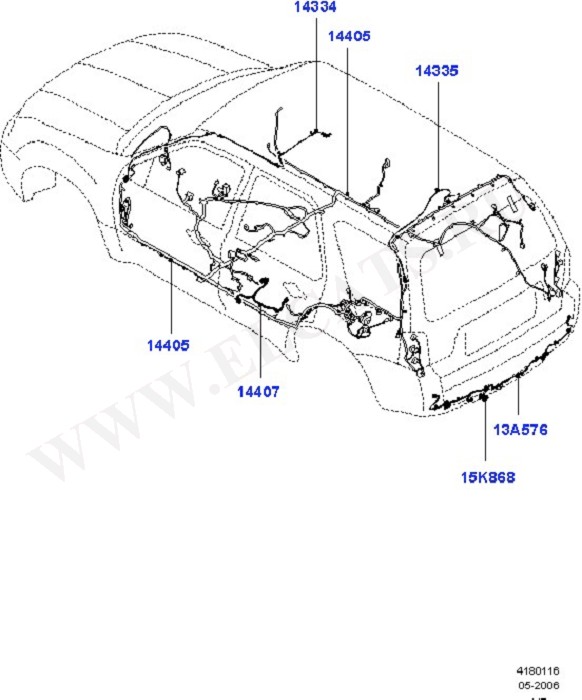 Wiring - Body And Roof Console (Wiring System & Related Parts)