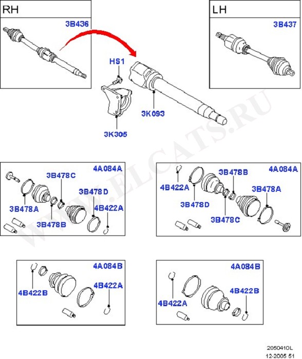 Drive Shaft - Front Axle Drive (  -  )