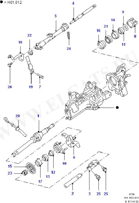 Steering Column And Bearings (    )