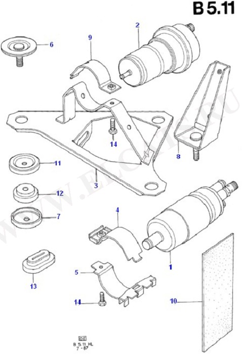 Fuel System - Engine (CVH)