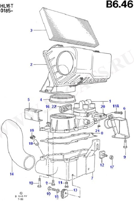 Engine Air Intake/Emission Control (CVH)