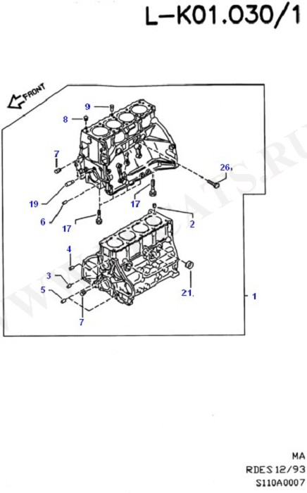 Cylinder Block And Plugs (Engine/Block And Internals)