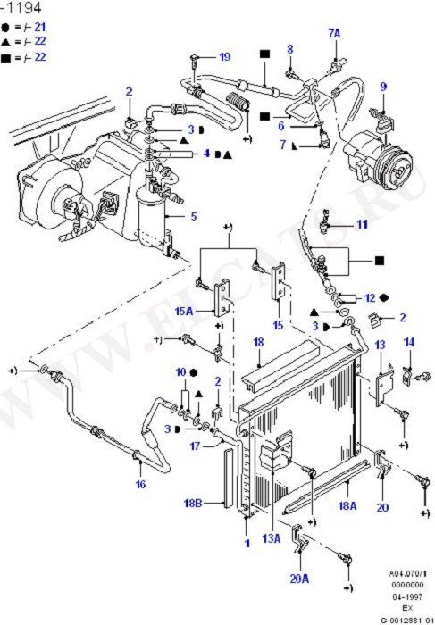 Air Conditioning System (Dash Panel/Apron/Heater/Windscreen)