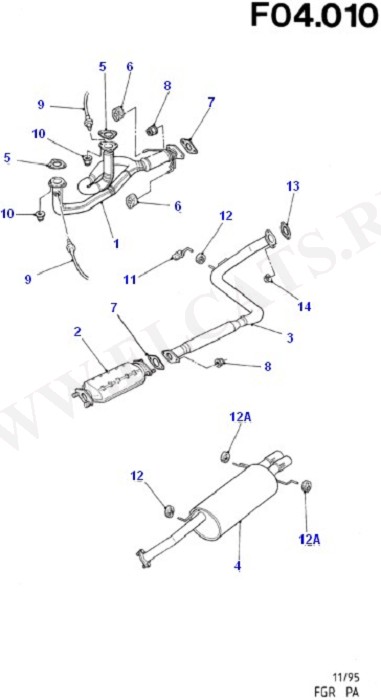Exhaust System With Catalyst (Exhaust System And Heat Shields)