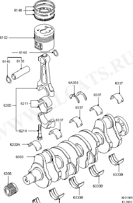 Crankshaft, Pistons And Flywheel ( )