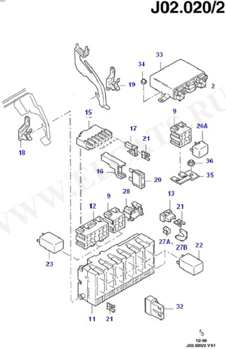 Relays And Fuses (Wiring System & Related Parts)