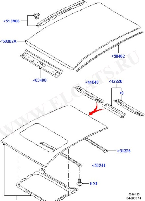 Roof - Sheet Metal (Body Less Front End & Closures)