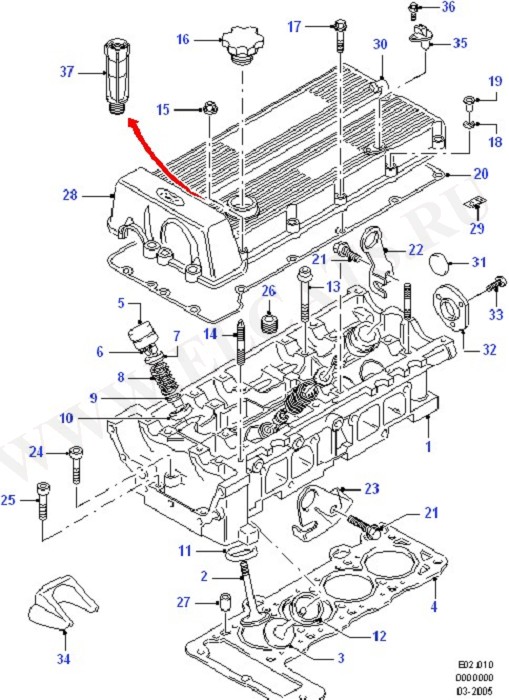 Cylinder Head/Valves/Manifolds/EGR (DOHC(DL/DH))