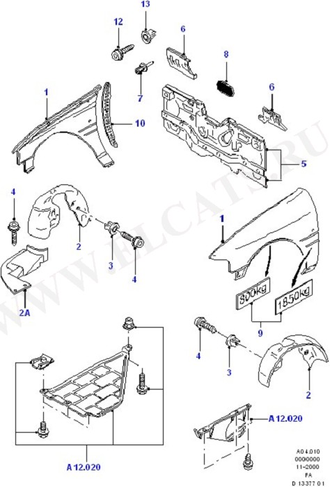 Dash Panel And Front Fenders (Dash Panel/Apron/Heater/Windscreen)