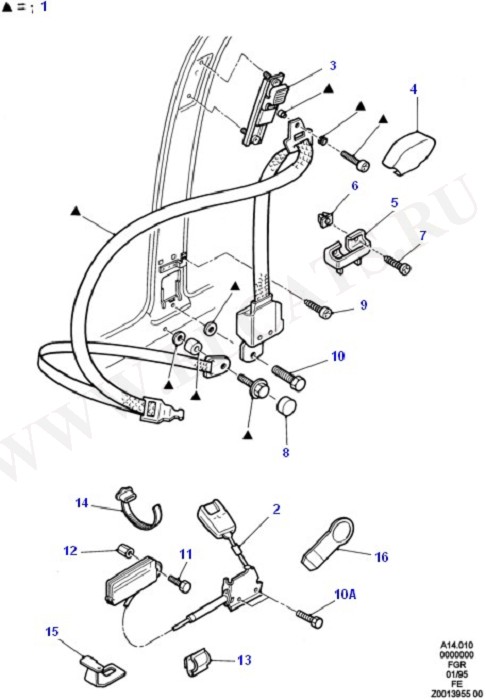 Front Seat Belts (     )