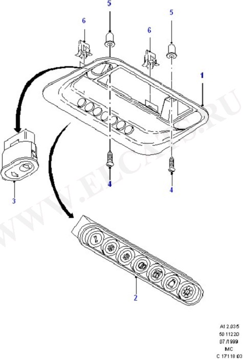 Console - Overhead (Floor Mats/Insulators & Console)