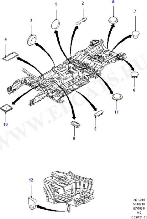 Plugs - Floor Pan (, . , )