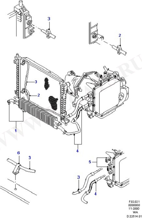 Oil Cooler And Tubes (Radiator / Hoses And Oil Cooler)
