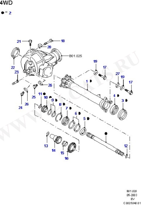 Front Axle (Suspension And Axle - Front)