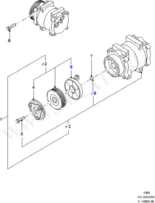 Air Conditioning - Compressor (Dash Panel/Apron/Heater/Windscreen)