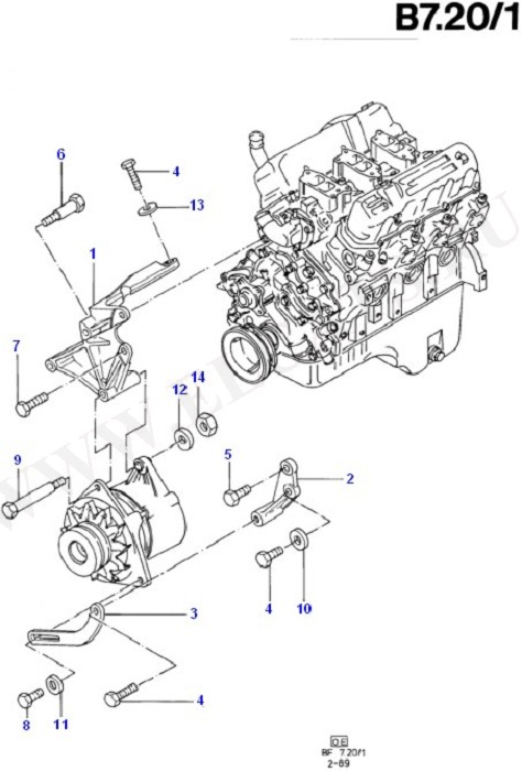 Alternator/Starter Motor & Ignition (Taunus V6 2.4, 2.9)