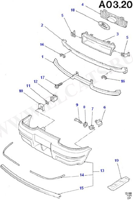 Radiator Grille And Front Bumper (Bulkhead/Bumper/Grille & Hood)
