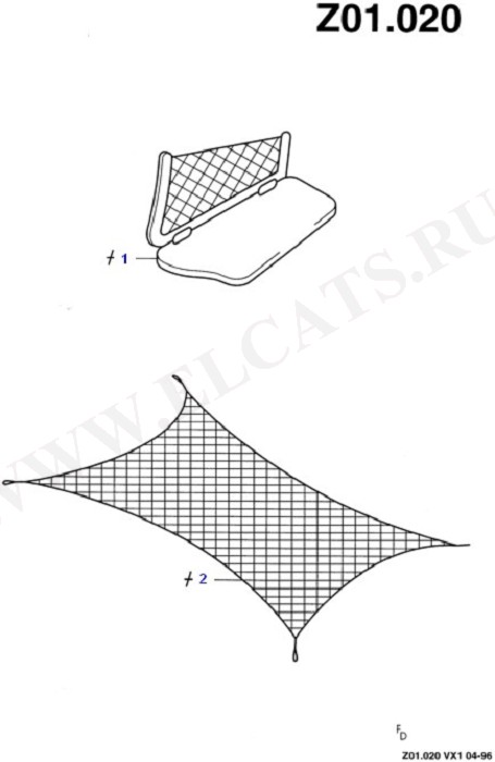 Luggage Hold Down Net ()