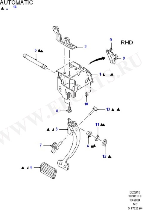 Brake Pedal (Brake And Clutch Controls)