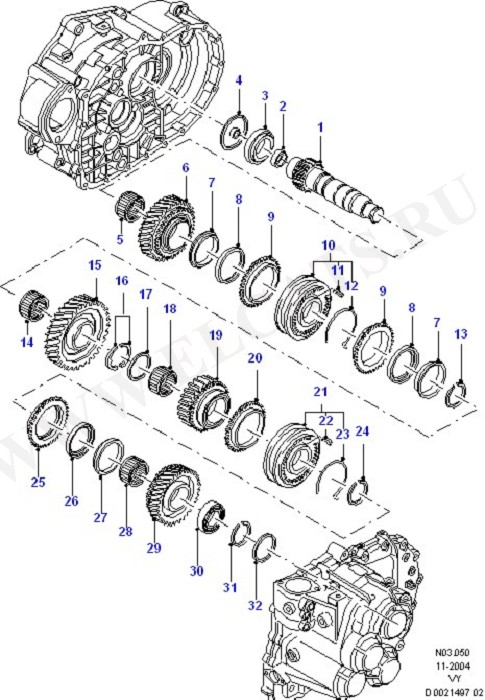 Manual Transaxle Components (Manual Transaxle And Case)