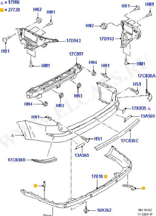 Rear Bumper (  )