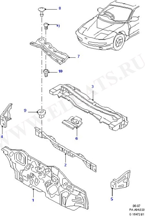 Dash Panel (Dash Panel/Apron/Heater/Windscreen)