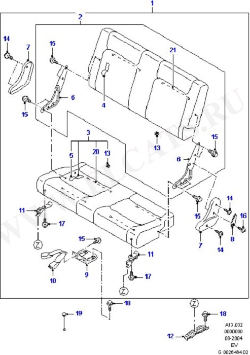 Rear Seat - Double (Seats And Covers)