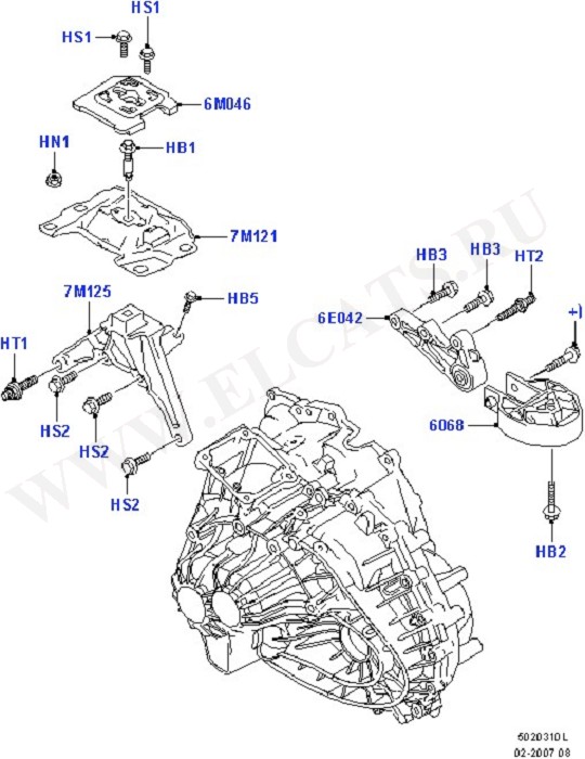 Transmission Mounting (Engine & Transmission Mountings)