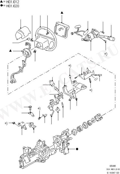 Steering Wheel And Column Mountings (    )