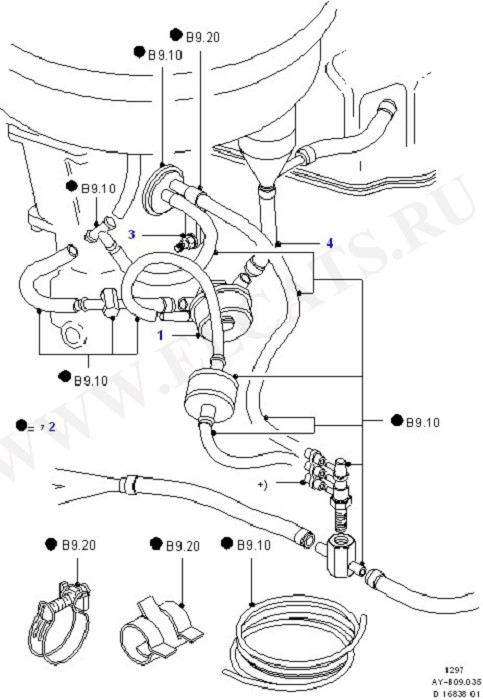 Emission Control - Vacuum Lines (CVH)