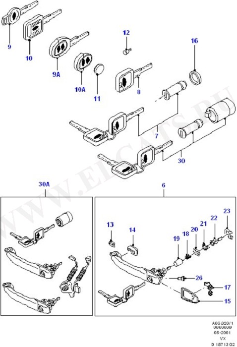 Front Door Lock Controls/Cntrl Lock (   )