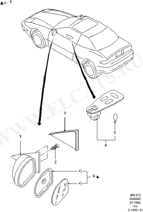 Exterior Rear View Mirror (   )