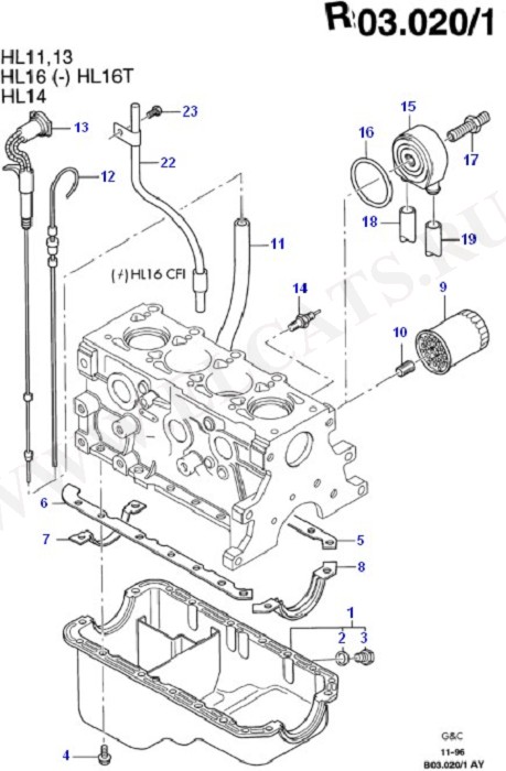 Oil Pump/Pan/Filter/Level Indicator (CVH)