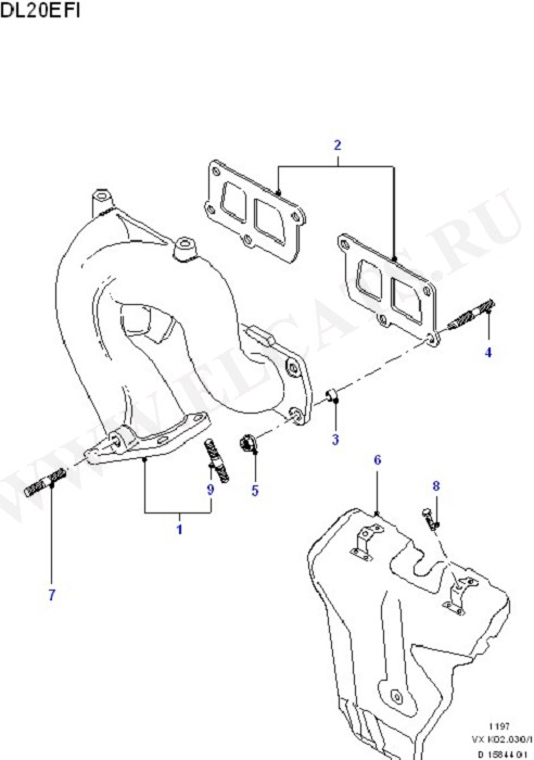 Exhaust Manifold (Cylinder Head/Valves/Manifolds/EGR)