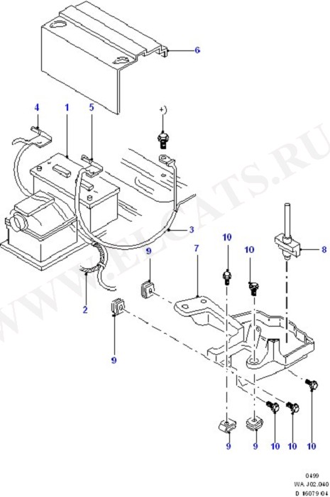 Battery (Wiring System & Related Parts)