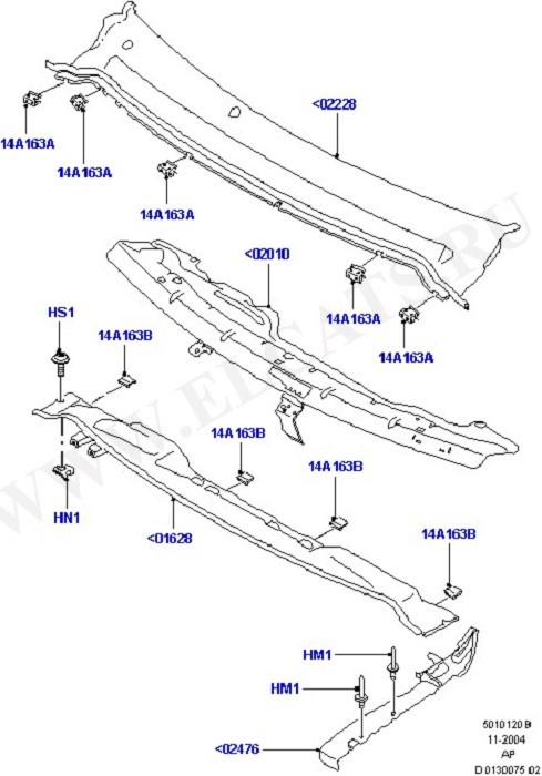 Cowl/Panel And Related Parts (Body Less Front End & Closures)