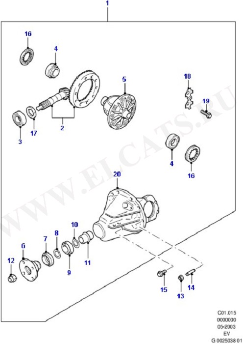 Components - Rear Axle Diff & Carr. (Rear Axle Diff & Carr./Drive Shaft)