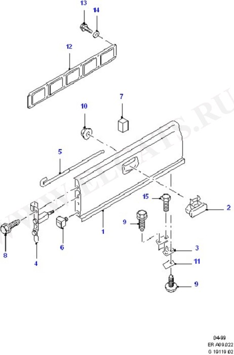 Tailgate And Related Parts (Side Panels/Side Trim/Side Glass)