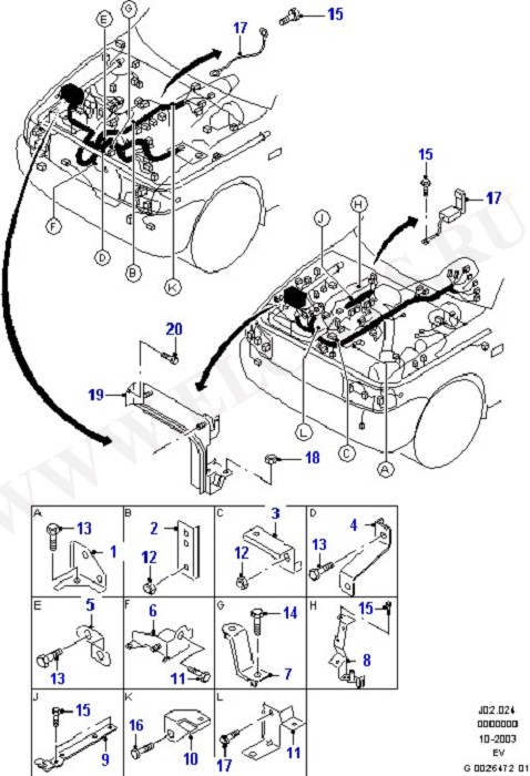 Wiring - Clamps & Retainers (Wiring System & Related Parts)