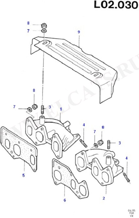 Exhaust Manifold (Cylinder Head/Valves/Manifolds/EGR)