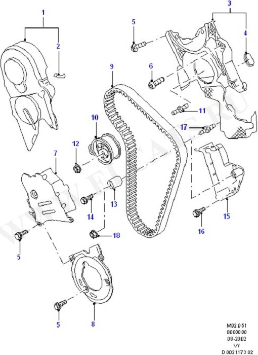 Timing Gear And Cover (Cylinder Head/Valves/Manifolds/EGR)