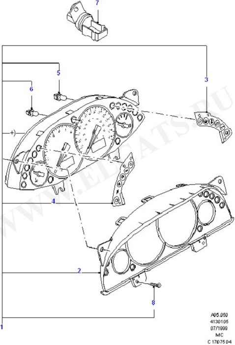 Instrument Cluster With Tachometer (Instrument Panel)