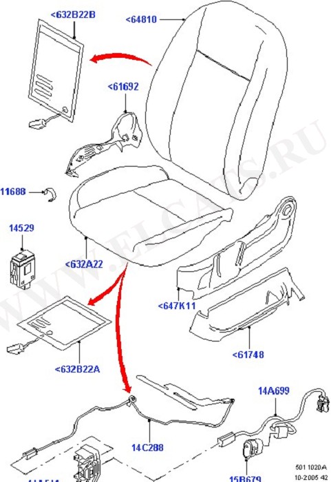 Front Seat Pads/Valances & Heating (Seats And Related Parts)