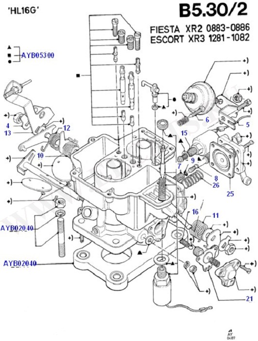 Fuel System - Engine (CVH)