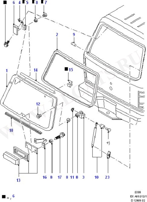 Tailgate Window (Tailgate And Related Parts)