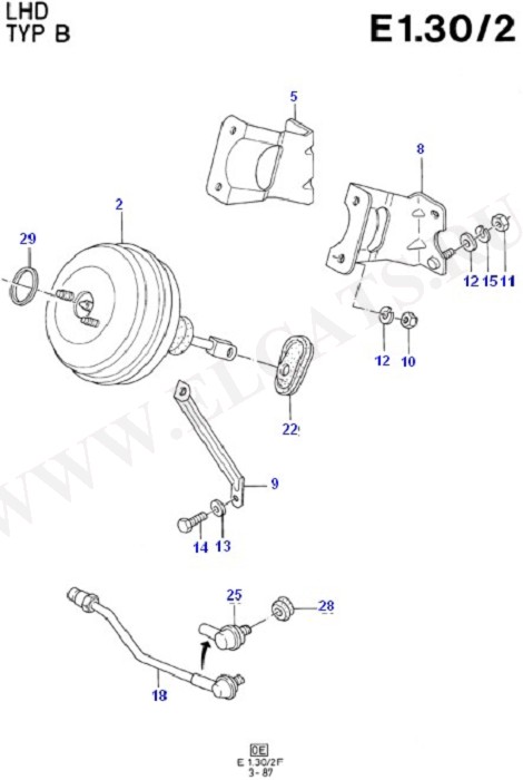 Brake Booster (Master Cylinder/Brake Booster/Pipes)