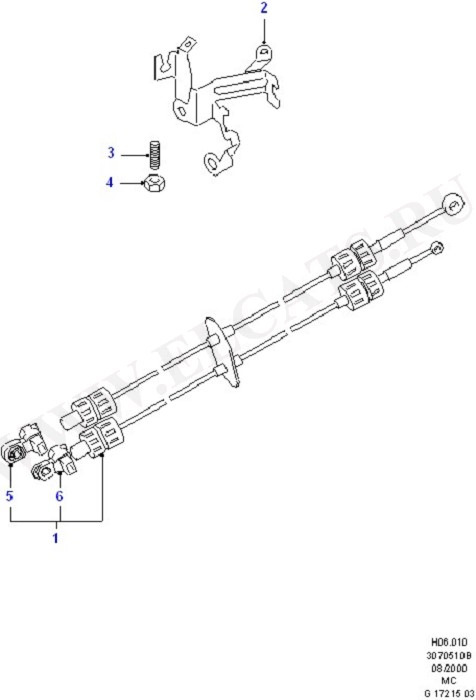 Gear Change Cables - Manual Transm (Gear Change - Manual Transmission)